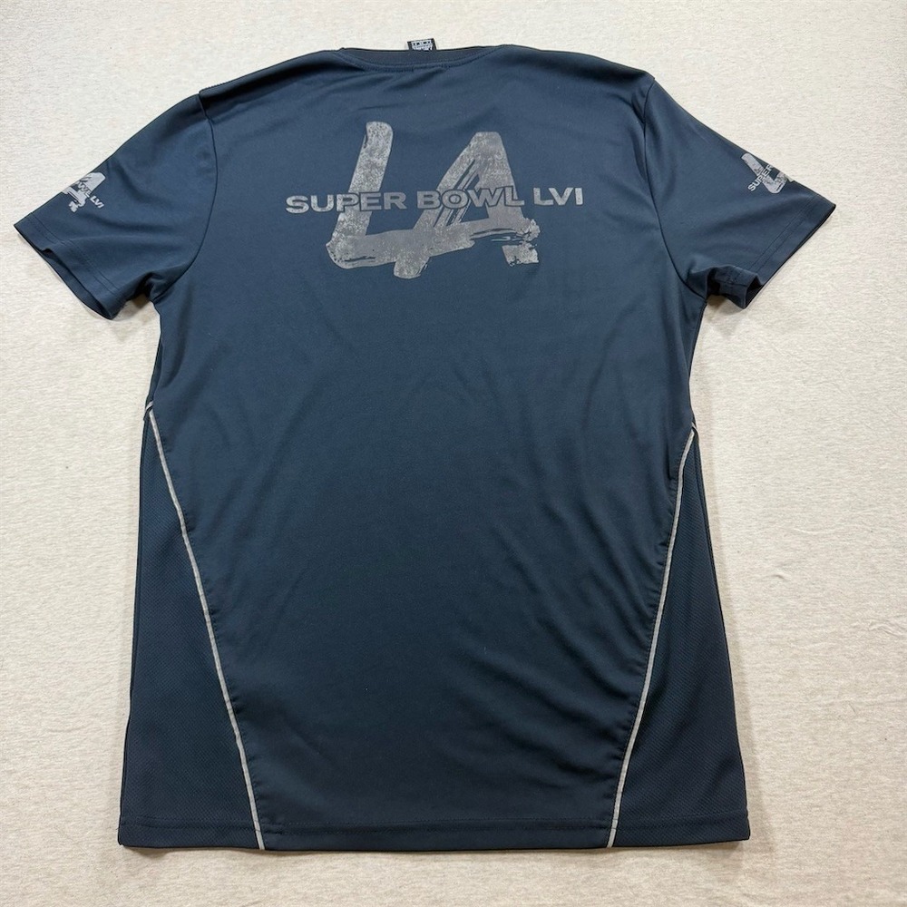 NFL Team Apparel Super Bowl LVI Mens T-Shirt Size M Blue Graphic Short Sleeve - Picture 8 of 8